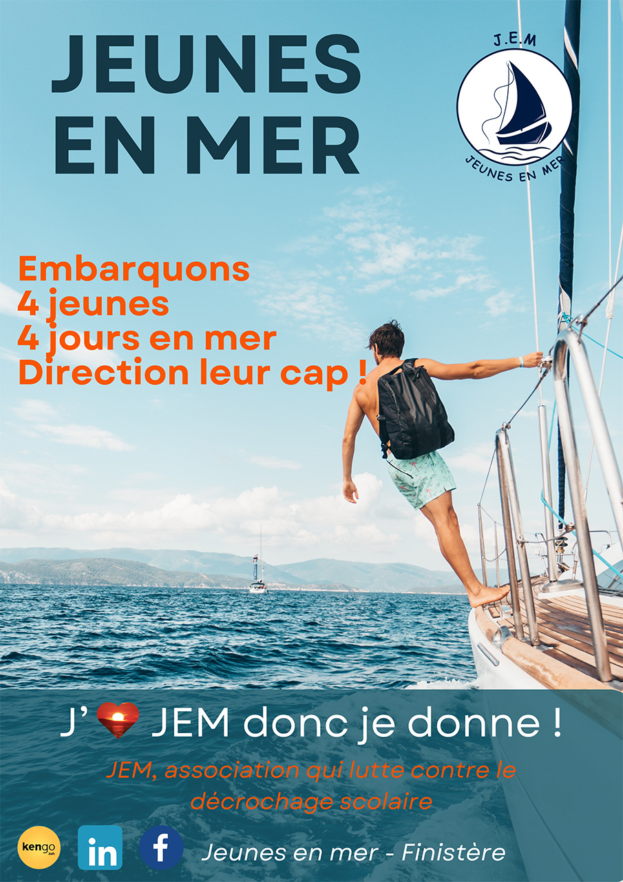 jeunes en mer